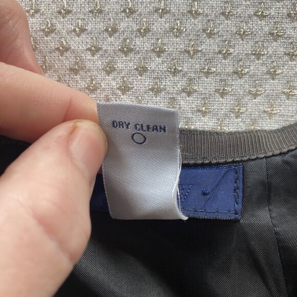 J.Crew Dress Womens 2 Gray Wool Sheath Cap Sleeve Pockets Career Classic - Picture 8 of 11